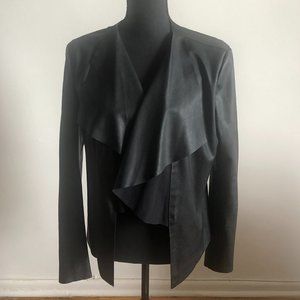 Faux Leather "Cardigan"